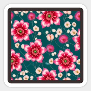 A beautiful flower pattern work Sticker